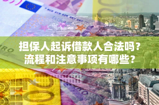 济南担保人起诉借款人合法吗？流程和注意事项有哪些？
