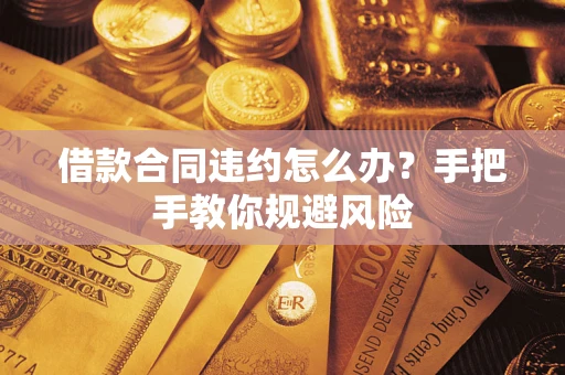 济南借款合同违约怎么办？手把手教你规避风险