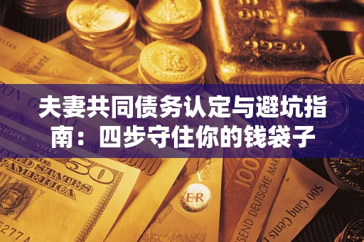 济南夫妻共同债务认定与避坑指南：四步守住你的钱袋子
