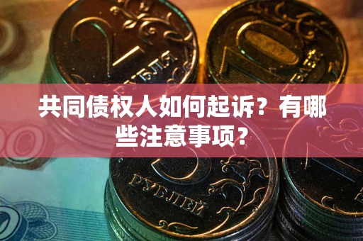 济南共同债权人如何起诉？有哪些注意事项？
